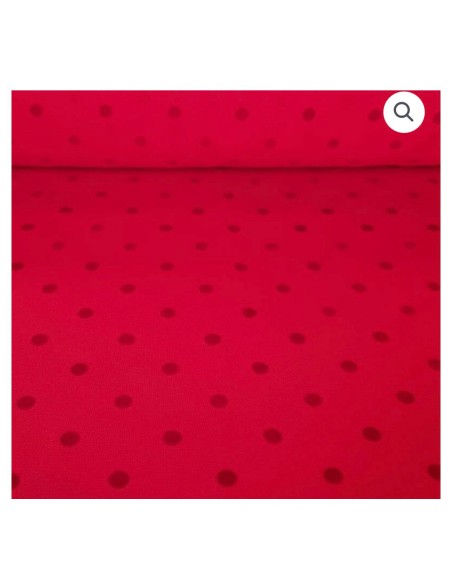 Flamenca lunar terciopelo rojo